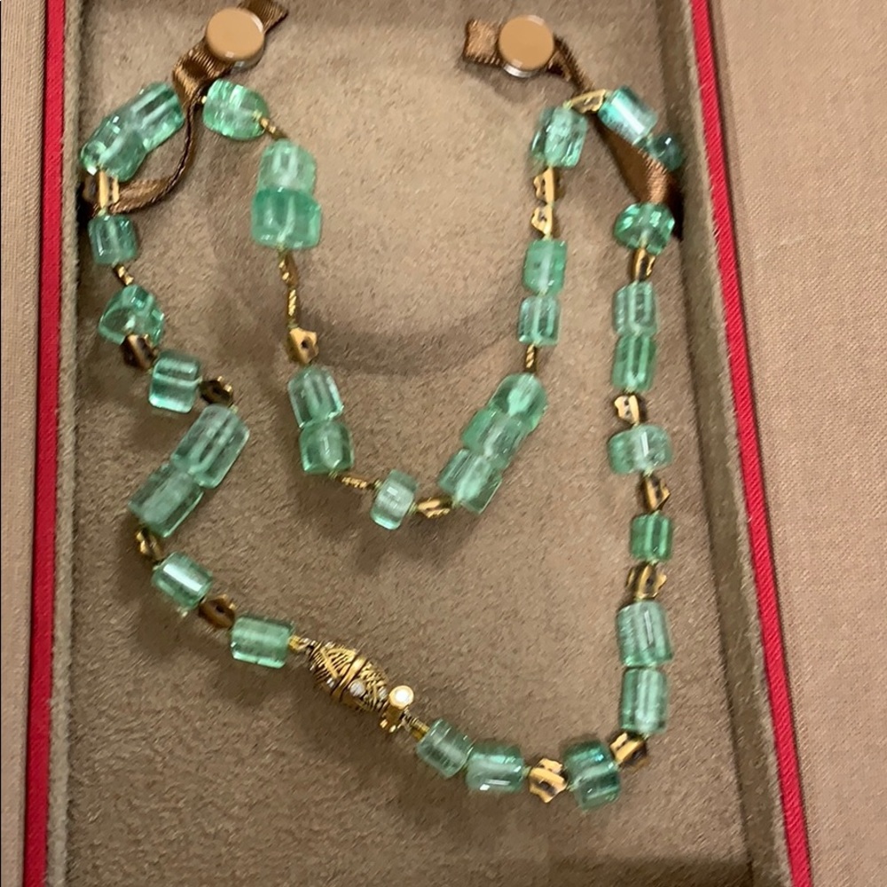 Alex Sepkus 18 ct gold “Melon” clasp necklace